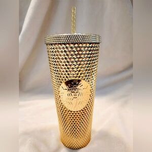 Starbucks Gold Honeycomb Accent Tumbler